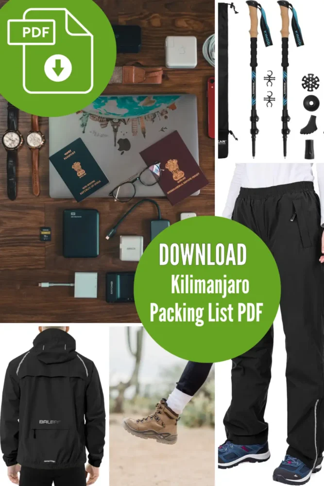 Kilimanjaro Packing List Guide