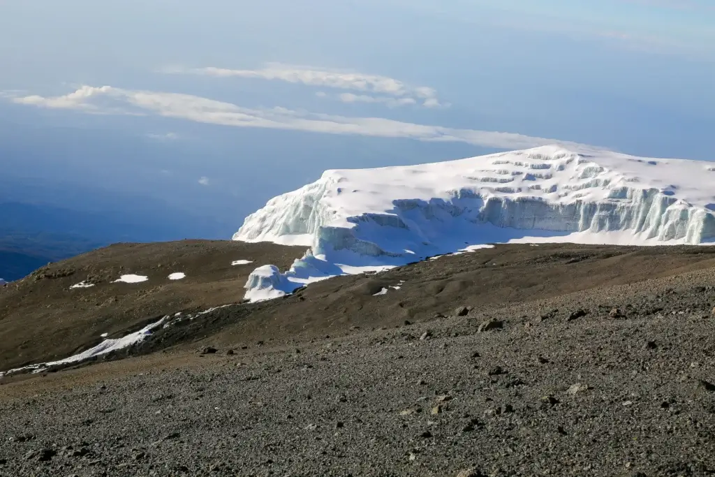 6 day Kilimanjaro climb Machame route approaching Uhuru Peak