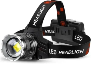 Kilimanjaro Packing List 2026: Complete Gear Guide 17 LED headlamp with adjustable brightness settings for Kilimanjaro night climbing and camp use