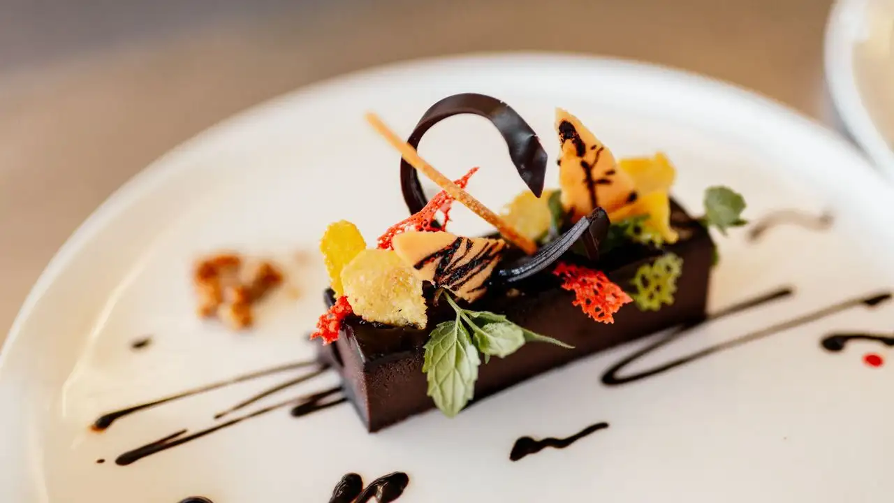 Luxury gourmet starter dish at Essque Zalu Zanzibar beachfront resort in Nungwi Tanzania