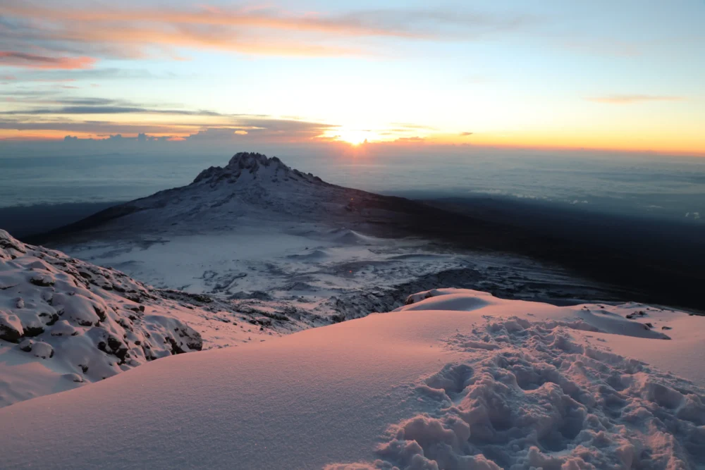 Lemosho Route Kilimanjaro: Complete Climbing Guide 4 Mawenzi peak at sunset seen from the Lemosho Route on Kilimanjaro, Tanzania