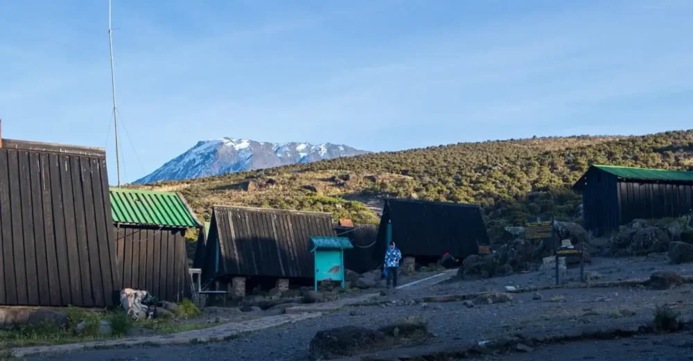 Marangu Route mountain hut accommodation on Kilimanjaro — the only route with beds instead of tents
